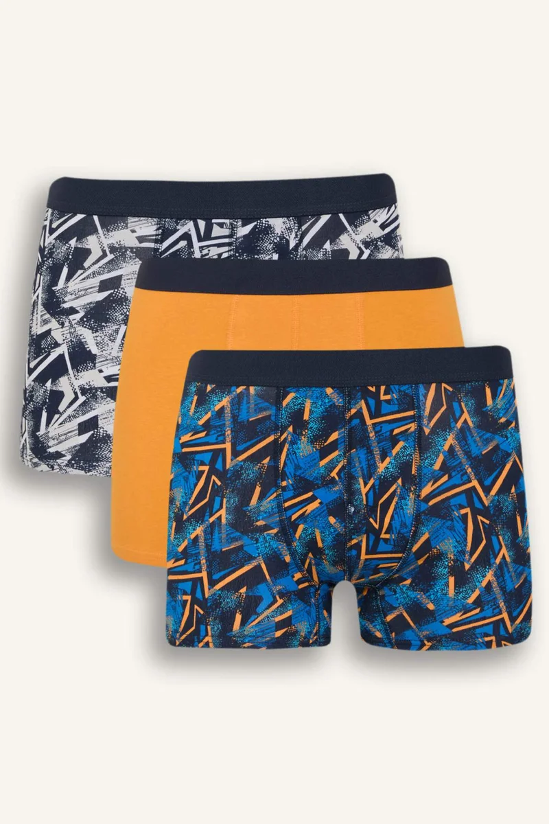 DeFacto Regular Fit Printed 3 Piece Boxers