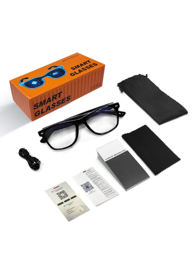 New AI translation Bluetooth glasses/Real-time translation glasses for over 100 languages/Listening to music/making calls/Smart glasses