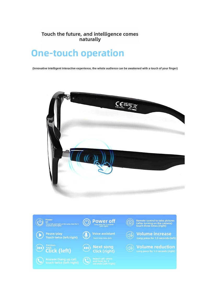 ترجمة جديدة للذكاء الاصطناعي نظارات البلوتوث/نظارات الترجمة في الوقت الحقيقي لأكثر من 100 لغة/الاستماع إلى الموسيقى/إجراء المكالمات/النظارات الذكية - Image 2