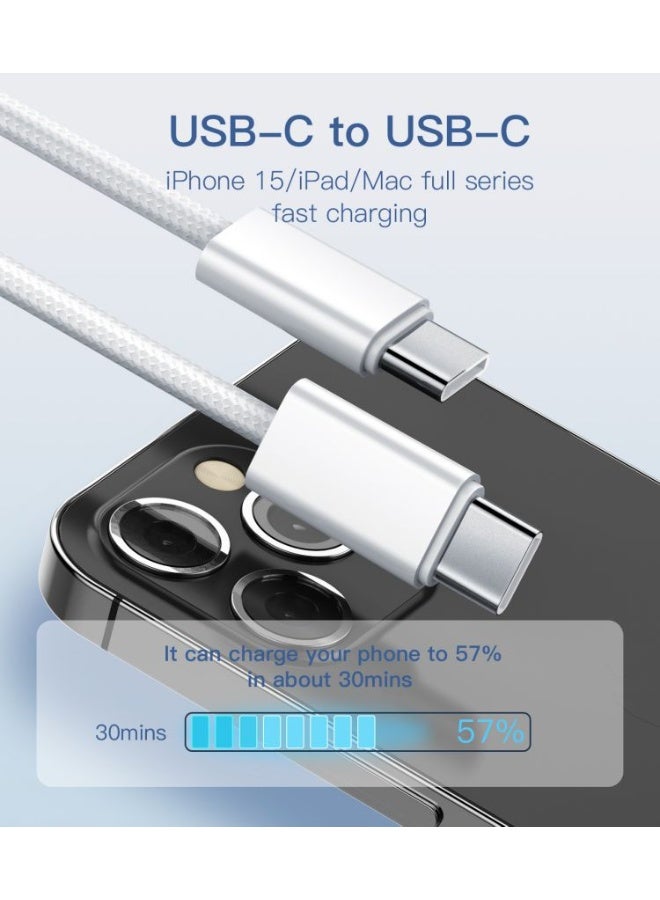 لدنيو كابل شحن سريع للغاية 65 وات USB من النوع C إلى النوع C بطول 1 متر لهاتف iPhone 17/16/15 وiPad وMacbook وSamsung - Image 5