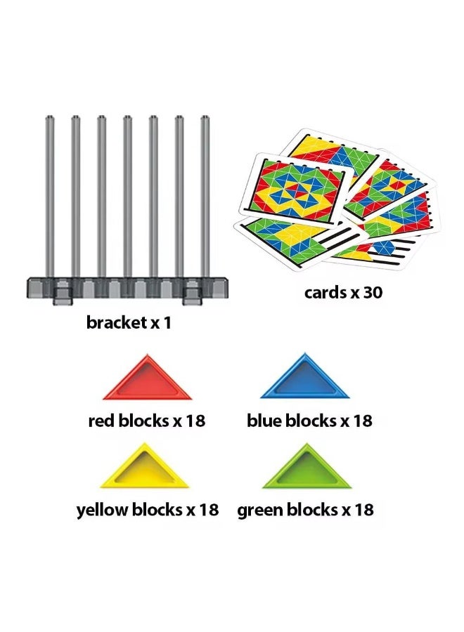 Games that challenge players to create specific patterns using colored blocks.