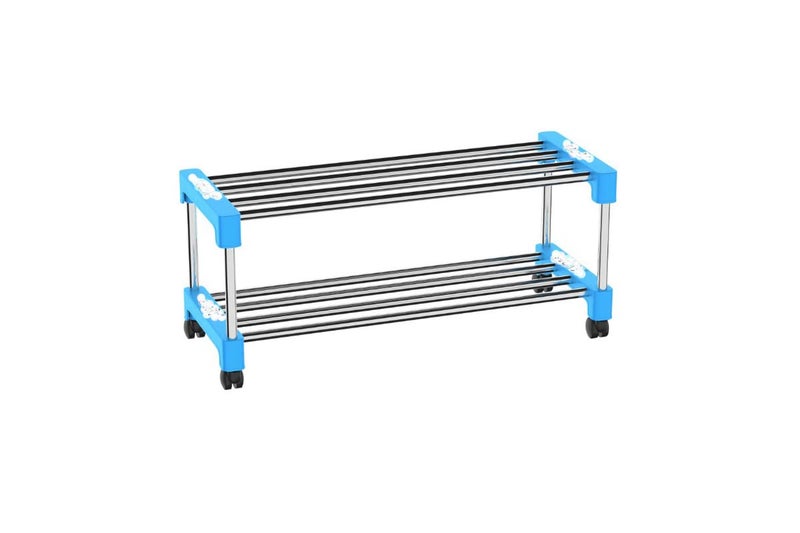 WHIZZ Extra Strong Shoe Rack Metal Multipurpose Shelves Shoes, Clothes, Books & Utility Rack - Image 4