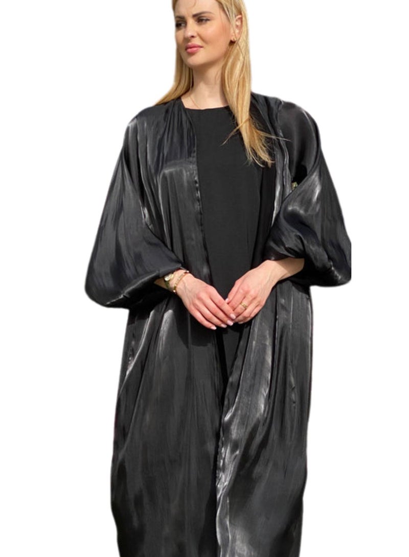 Moistreet Abaya Set Comes With Under Dress and Sheila - Image 2