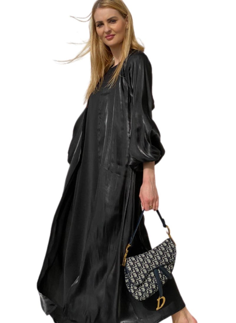 Moistreet Abaya Set Comes With Under Dress and Sheila - Image 4