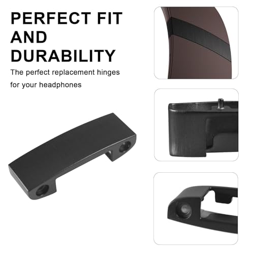 Adhiper Studio Pro Hinge Replacement Metal Repair Parts Compatible with Beats Studio Pro Wireless Headphone,Durable Repair Kit Replacement Headband Metal Folding Hinge Clip Cover Pin Repair Parts Set（Black） - Image 4