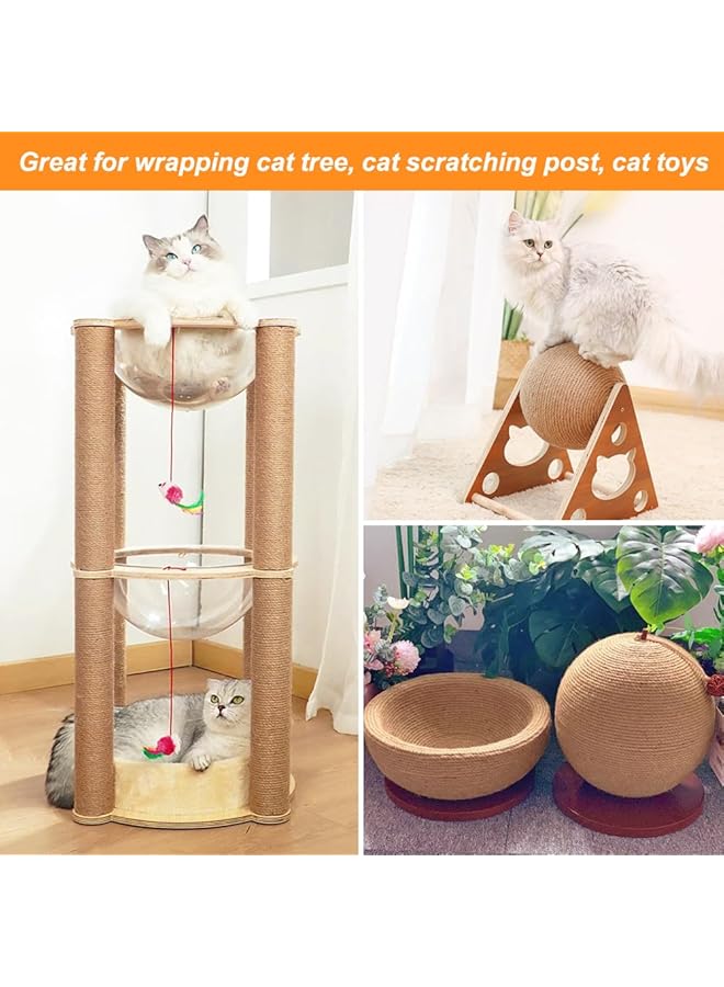 erorex 6Mm Jute Rope 33 Feet Natural Craft Rope Thick Twine Rope For Gardening Bundling Decorating Diy Crafts Brown - Image 4