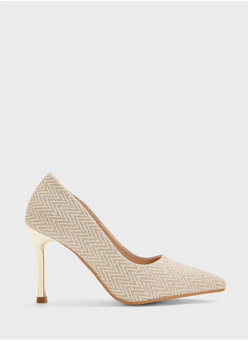 BR High Heeled Pointed Pump