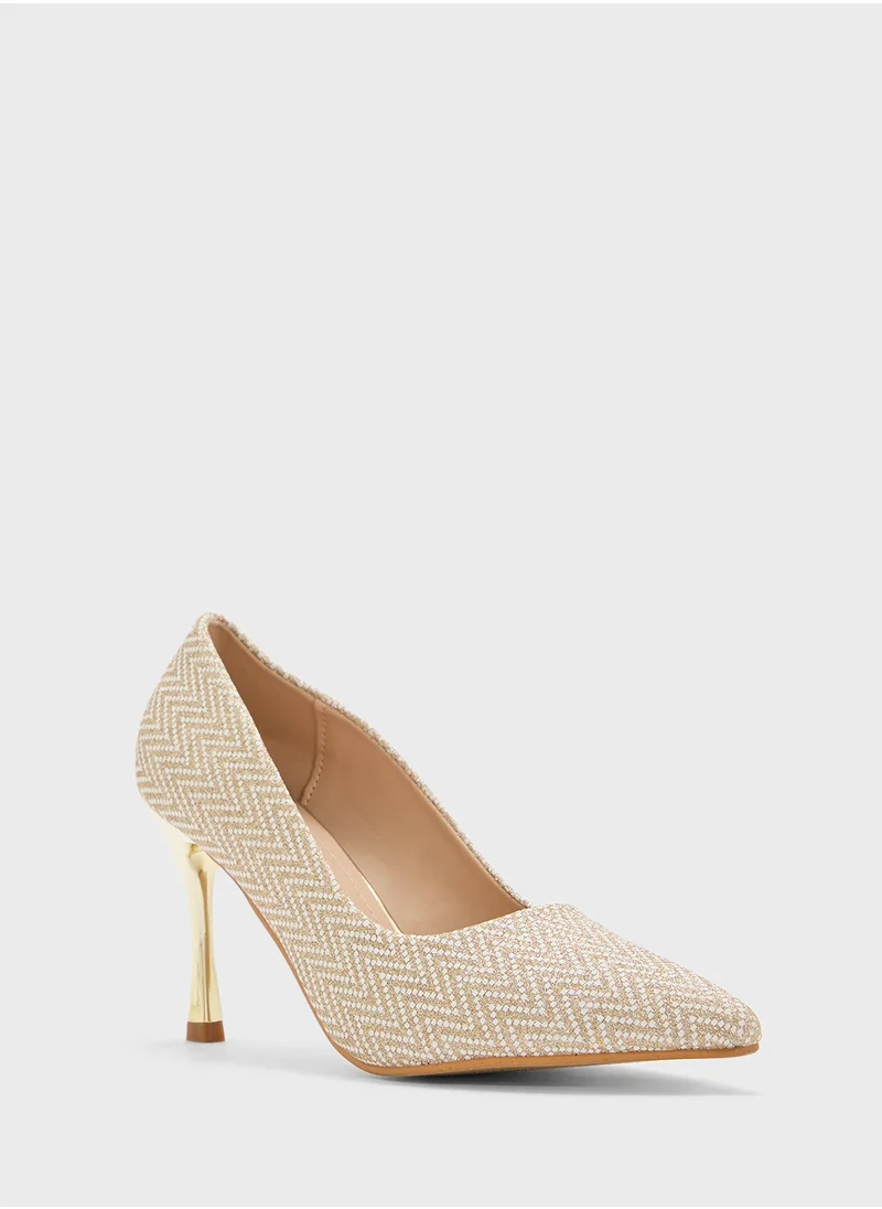 BR High Heeled Pointed Pump