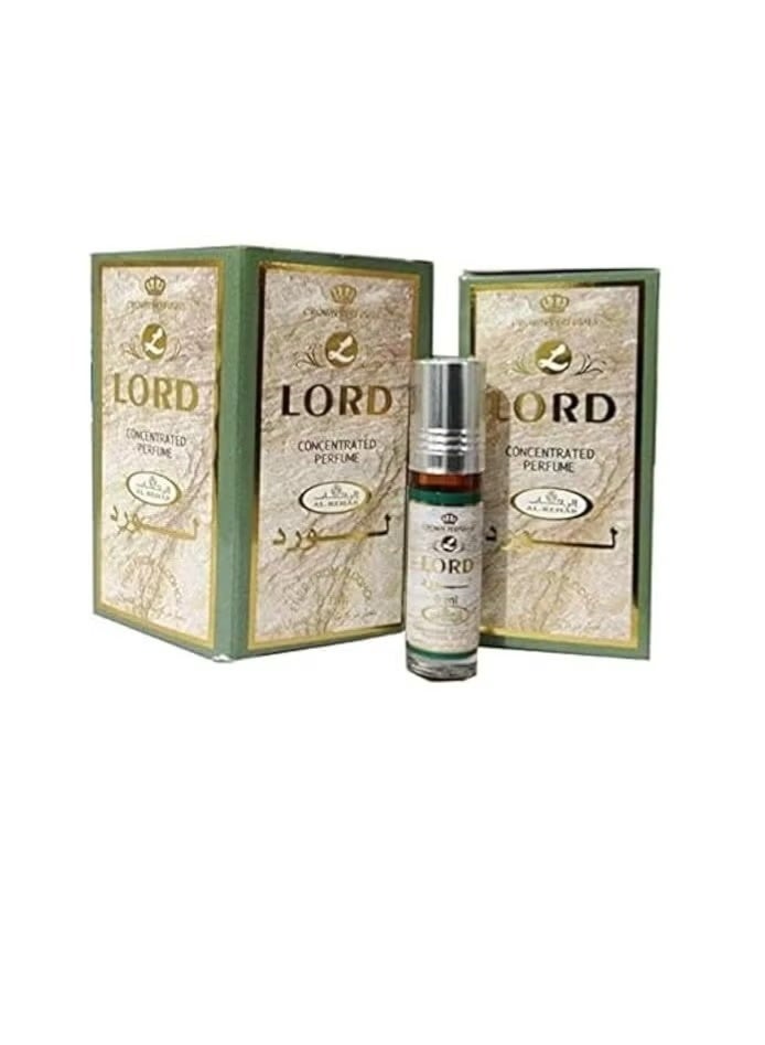 الرحاب عطر لورد رول اون 6 مل 6 حبات من الرحاب