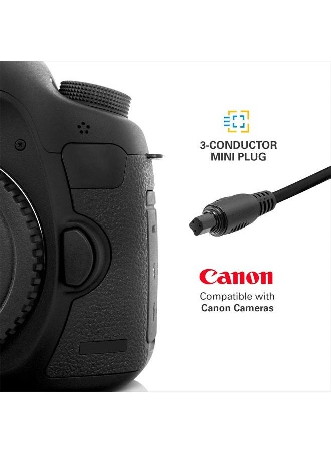 Polaroid PLRTC18 Replacement Shutter Release Timer Remote Control for Select Canon Digital SLR Cameras  - Image 3