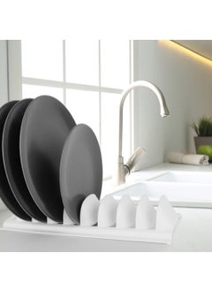 Devigo 8 Compartment Plate Rack 8 Compartment Plate Organizer  - Image 4
