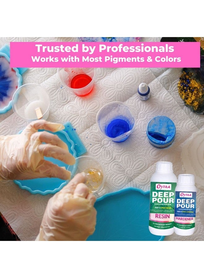 Oytra سائل تقوية صب عميق أويترا 2:1 مواد فنية راتنج إبوكسي شفاف للحرف اليدوية مثالي للحفاظ على الطاولات الاحترافية ومشاريع الفن الكبيرة (1.5 كجم) - Image 5