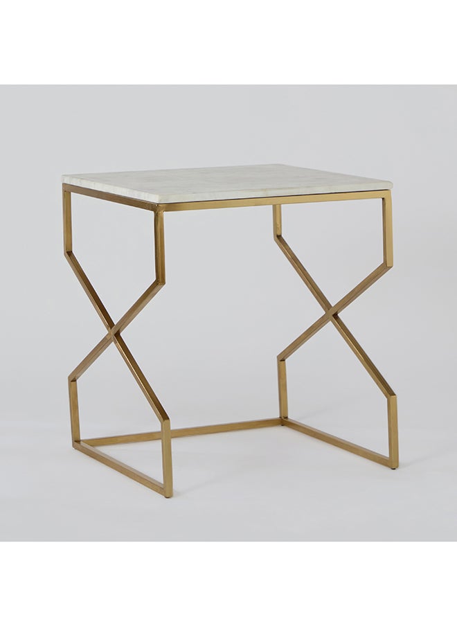 Home Box - Otis Genuine Marble Top Nest of Tables - Set of 2 - Image 1