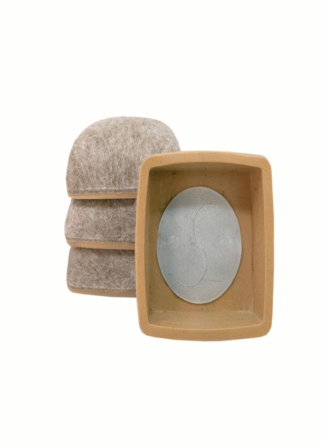 Super Sliders 1 1/4" Square Secure Grip Formed Felt Furniture Movers for Hardwood, Beige (20 Pack) - Image 2