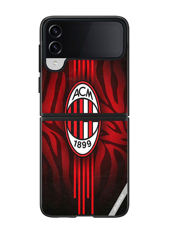 VR CREATIVE Protective Case Cover For Samsung Galaxy Z Flip4 Acm Logo Design Multicolour - Image 1