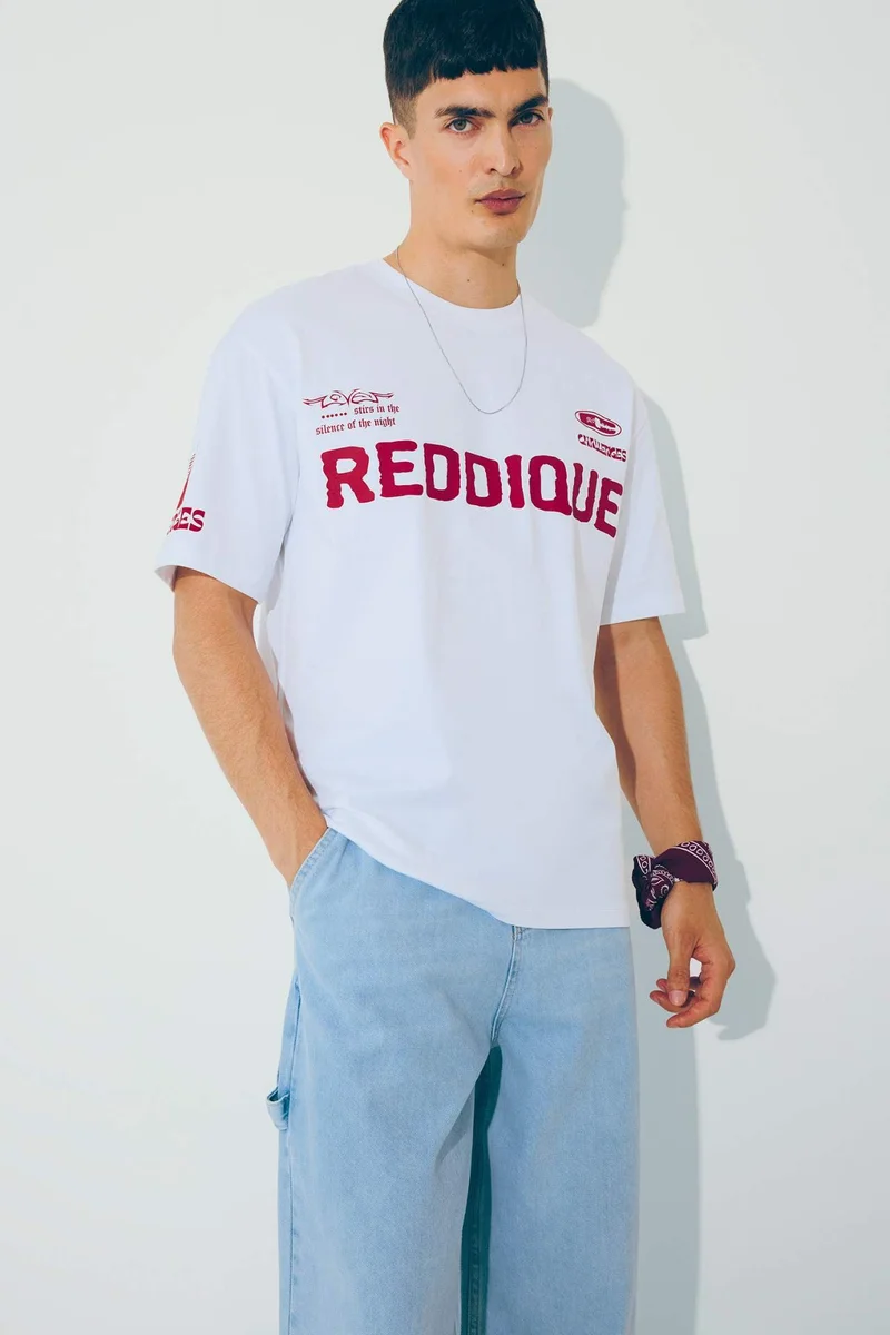 DeFacto Boxy Fit Crew Neck Printed Short Sleeve T-Shirt