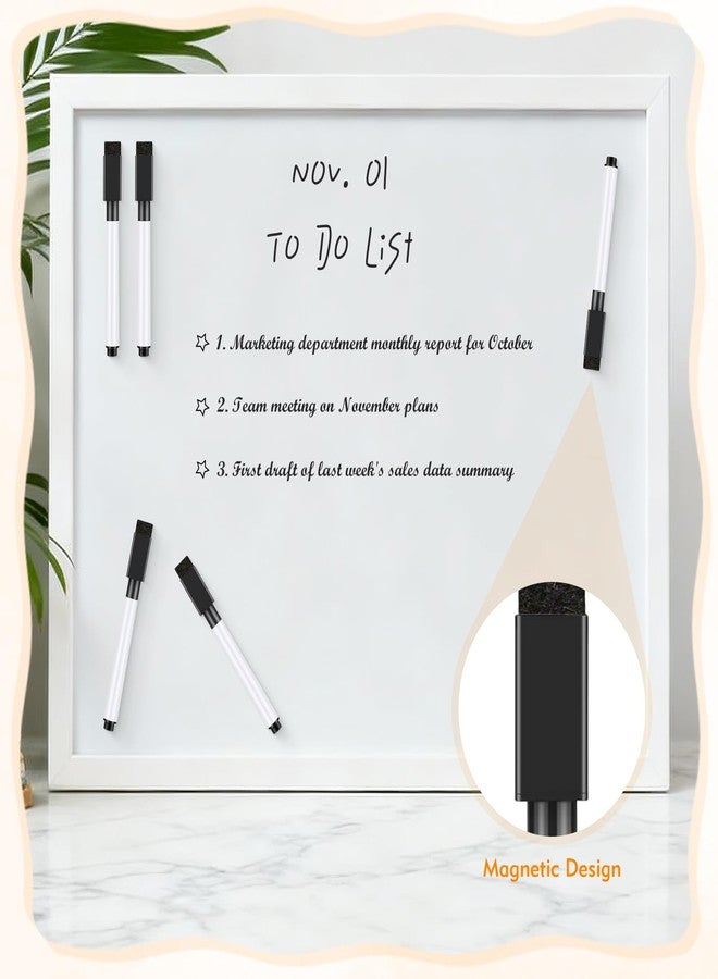 Kerros Black Dry Erase Markers Magnetic Dry Erase Markers Fine Point Tip 16 Pack - Small Whiteboard Markers Dry Erase Marker with Cap for School Office Family - Image 2