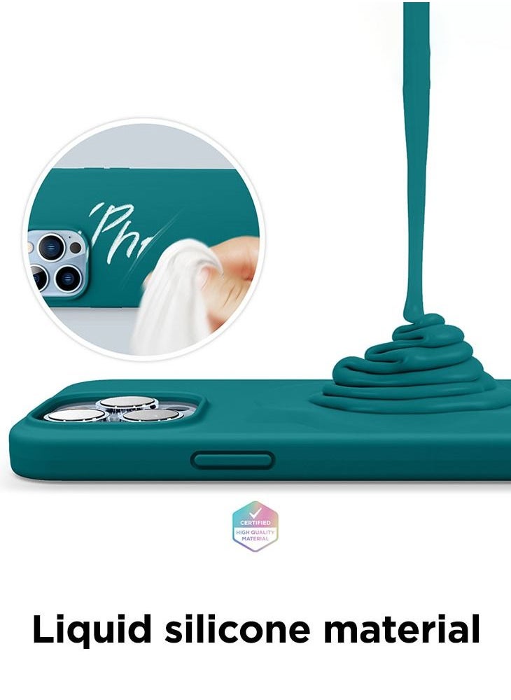 Elago - Silicone for iPhone 13 Pro MAX Case Cover - Dark Turquoise - Image 1