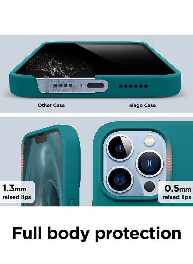 Elago - Silicone for iPhone 13 Pro MAX Case Cover - Dark Turquoise - Image 1
