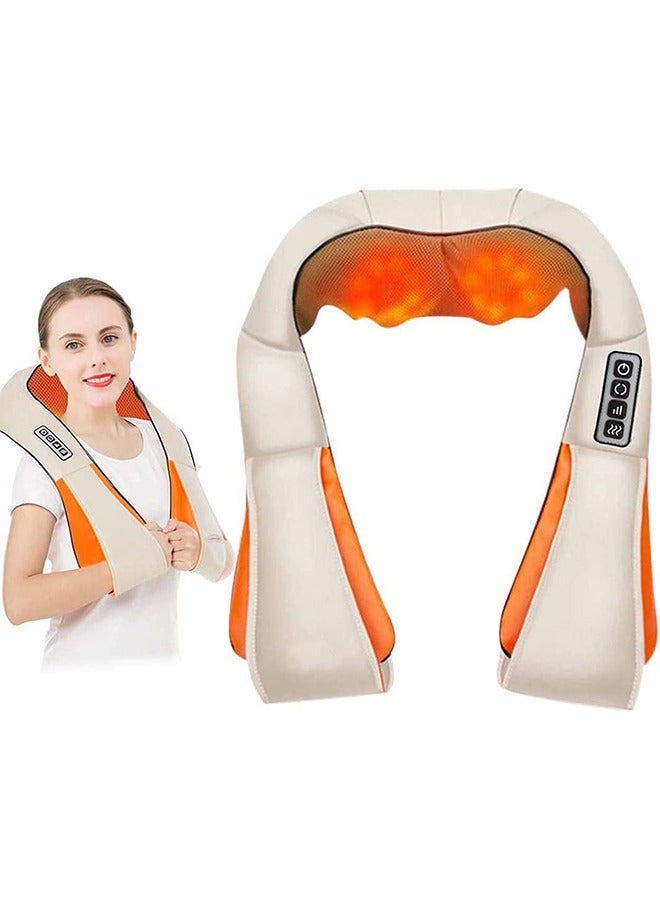 إسكدنيا مدلك الكتف والرقبة مع تدليك العجن الحراري العميق للرقبة والظهر والكتف والقدم والساقين، يستخدم في المنزل والسيارة والمكتب - Image 1