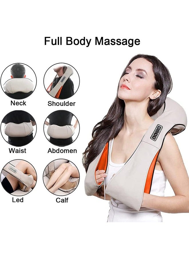 إسكدنيا مدلك الكتف والرقبة مع تدليك العجن الحراري العميق للرقبة والظهر والكتف والقدم والساقين، يستخدم في المنزل والسيارة والمكتب - Image 2