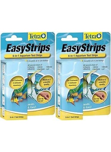 Tetra Tetra EasyStrips 6in1 Aquarium Test Strips Water Testing 19542 Pack of 2  - Image 1