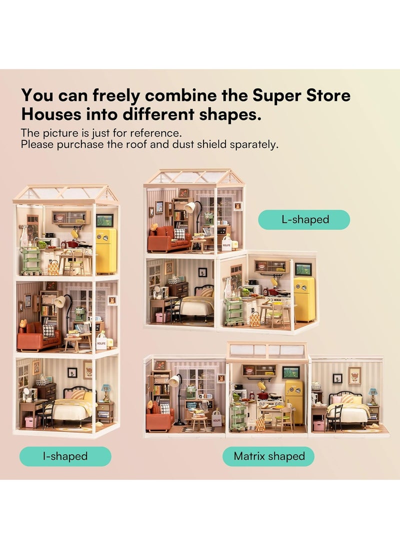 Robotime Rolife Happy Meals Kitchen DIY Plastic Miniature House DW008Success Decorative DIY Crafts/Birthday Gifts/Home Decor for Girls and Boys Teens and Adults  - Image 5