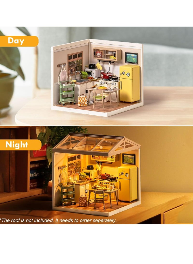 Robotime Rolife Happy Meals Kitchen DIY Plastic Miniature House DW008Success Decorative DIY Crafts/Birthday Gifts/Home Decor for Girls and Boys Teens and Adults  - Image 2