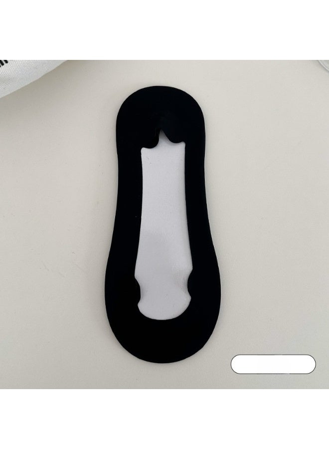 Shougu Women's Thin Anti Slip And Non Shedding Boat Socks With Shallow Mouth 5 Piece Set 