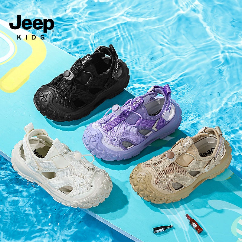 Jeep Kidsren'S Toe-Toe Sandals, Summer Cut Out Sneakers, Breathable Non-Slip Beach Shoes, Boys' Mesh Shoes - Image 5
