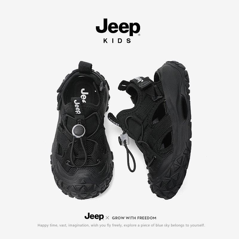 Jeep Kidsren'S Toe-Toe Sandals, Summer Cut Out Sneakers, Breathable Non-Slip Beach Shoes, Boys' Mesh Shoes - Image 3