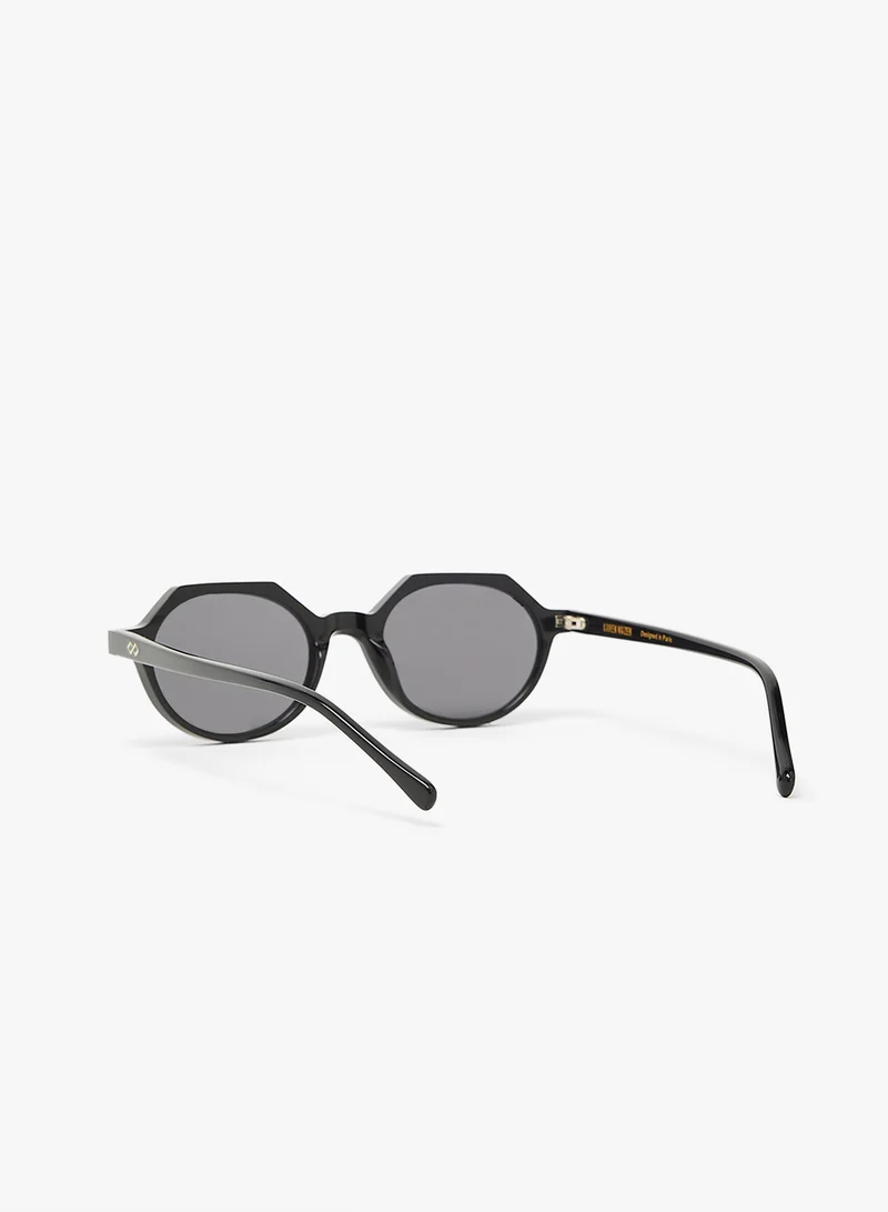 KAREN WAZEN Drew Oval Sunglasses