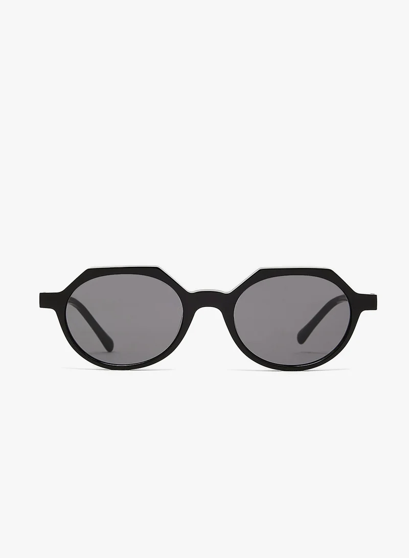 KAREN WAZEN Drew Oval Sunglasses