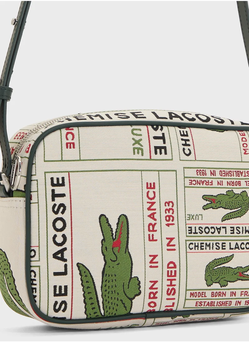 LACOSTE Top Handle Flap Over Crossbody