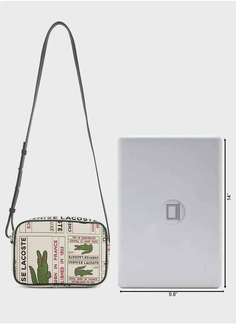 LACOSTE Top Handle Flap Over Crossbody