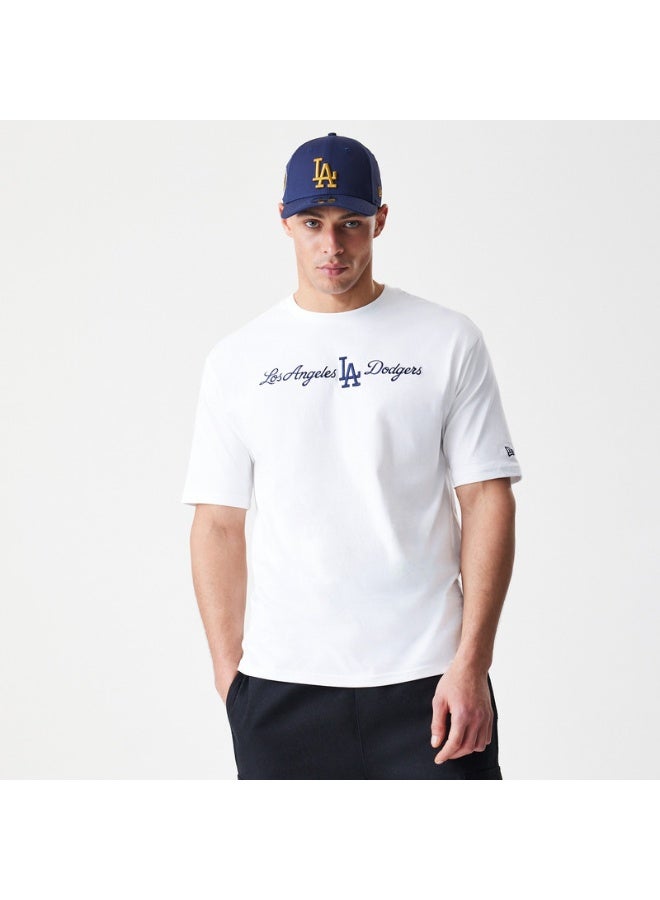 NEW ERA تي شيرت MLB SCRIPT OS LOSDOD WHI - Image 1