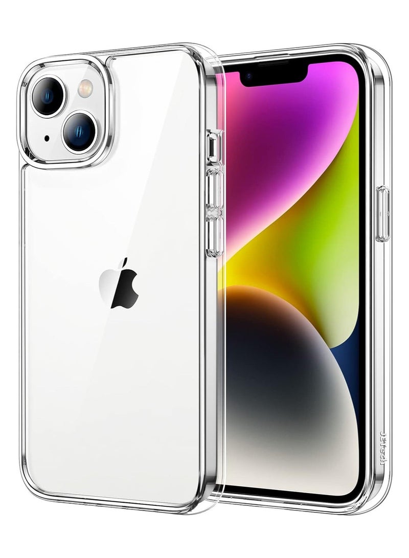 فيسوس حالة خلفية واضحة لـ iPhone 15 ، غلاف الهواتف غير الصفراء غير الصفراء ، مضاد للخدش مرة أخرى (واضح) - Image 1