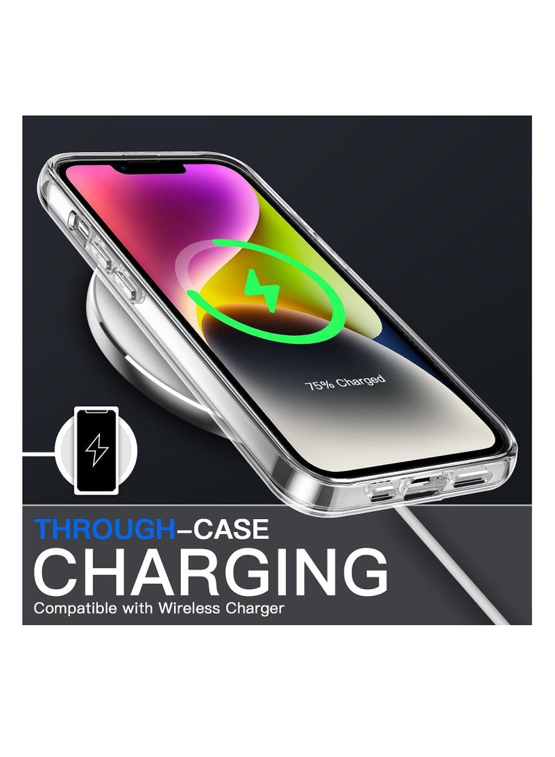 فيسوس حالة خلفية واضحة لـ iPhone 15 ، غلاف الهواتف غير الصفراء غير الصفراء ، مضاد للخدش مرة أخرى (واضح) - Image 3