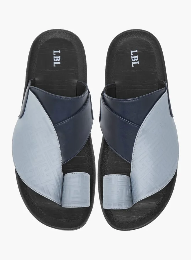 ال بي ال من شو اكسبرس صنادل رجالية عربية بنعل مانع للانزلاق وحلقة إصبع