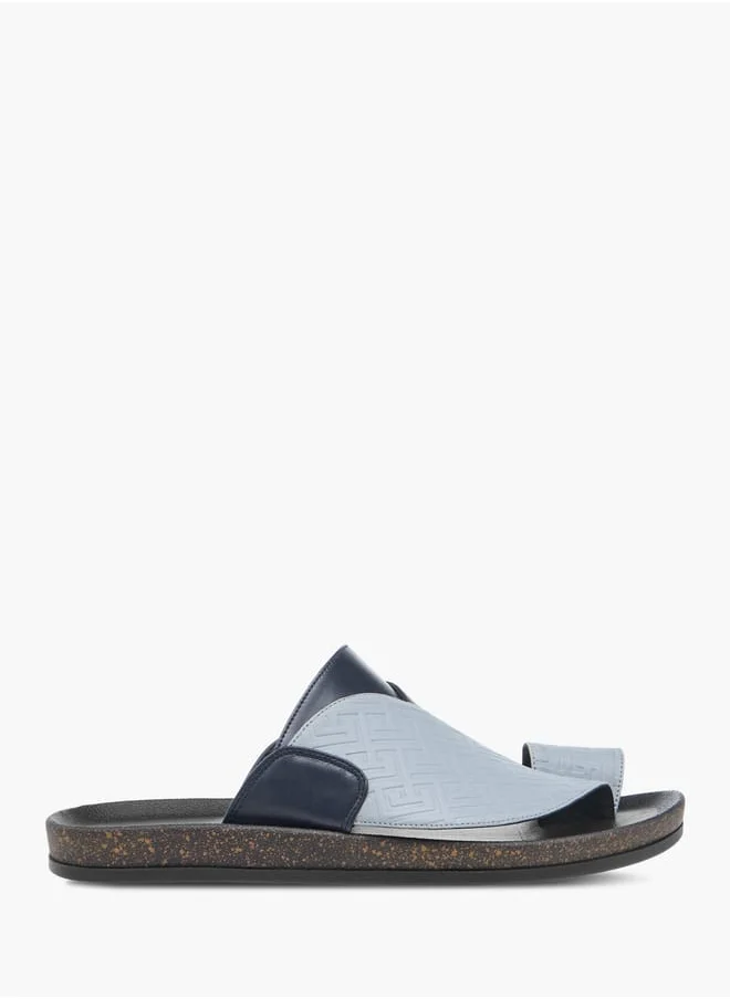 ال بي ال من شو اكسبرس Men Textured Slip-On Arabic Sandals with Toe Loop