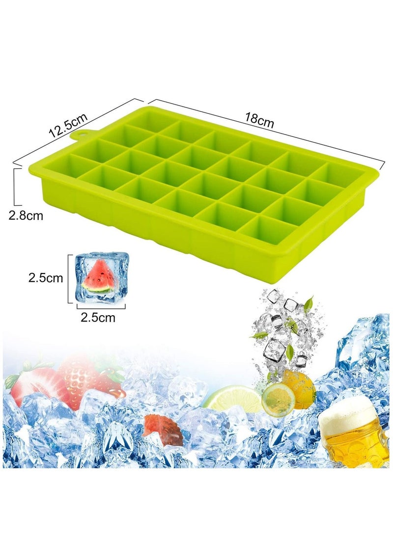 صواني مكعبات الثلج المصنوعة من السيليكون للطعام، قوالب سهلة الفك، 24 تجاويف باللون الأخضر، قطعتان - pzsku/Z358F6D8DC9FFEA599916Z/45/_/1666799786/d4bd3809-8c7e-4bd7-aacc-b43e037d336a