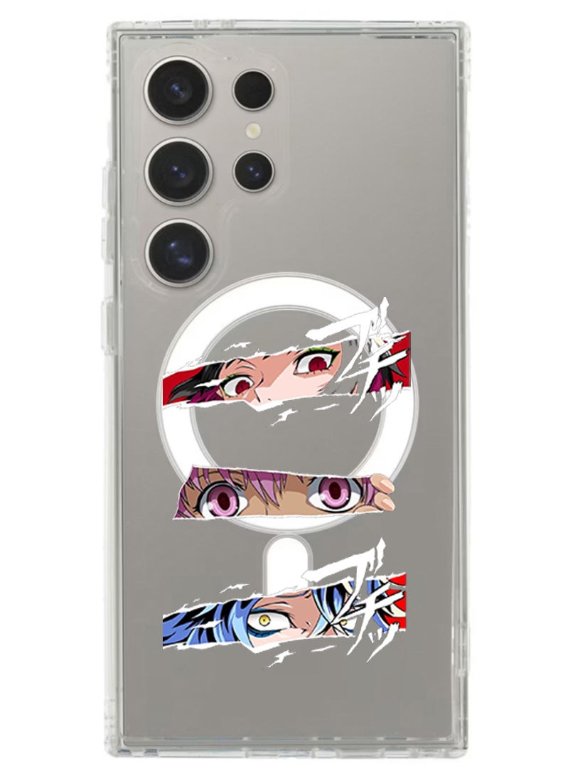 Theodor - Magnetic Case for Samsung Galaxy S24 Ultra 6.8-inch Compatible with MagSafe Wireless Charging, Shockproof Phone Bumper Cover anime - Image 1