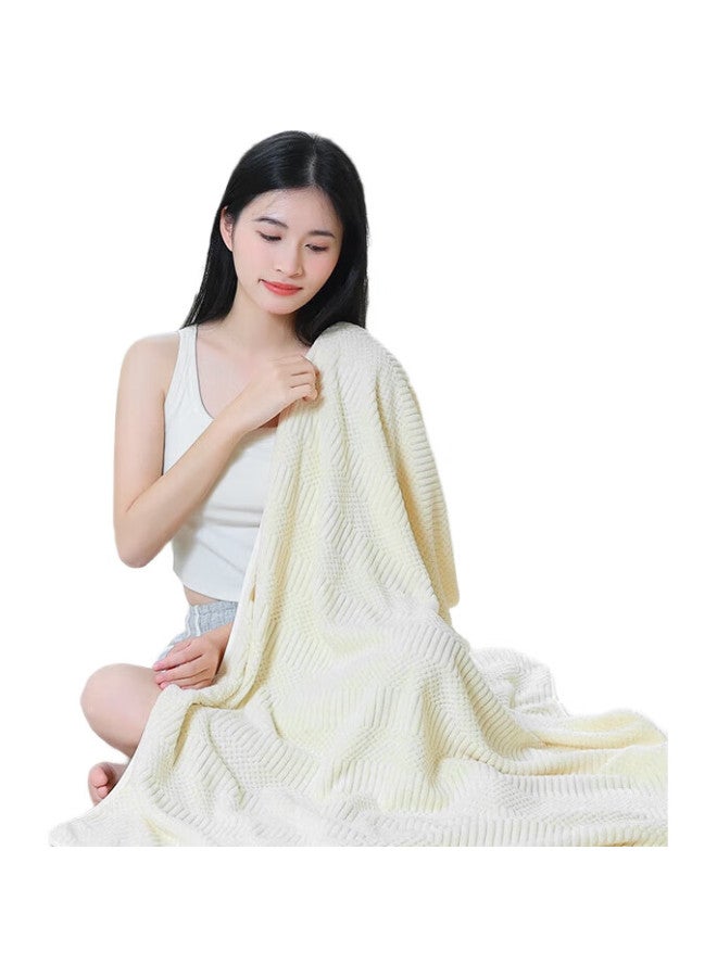 Grace A-Class Bath Towel, Absorbent And Quick-Drying, Adult Large Bath Towel, Unisex, 70*140Cm, Cream White - Image 3