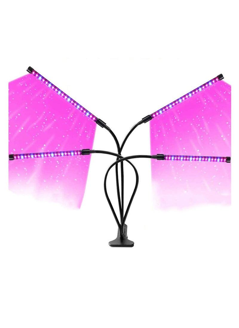 Y&D Grow Light for Indoor Plants, 72 LED 4 Head Full Spectrum Plant Lights, Auto ON/Off 3/9/12 H Timer 3 Switch Modes, 9 Dimmable Levels Succulent Plants Growth  - Image 1