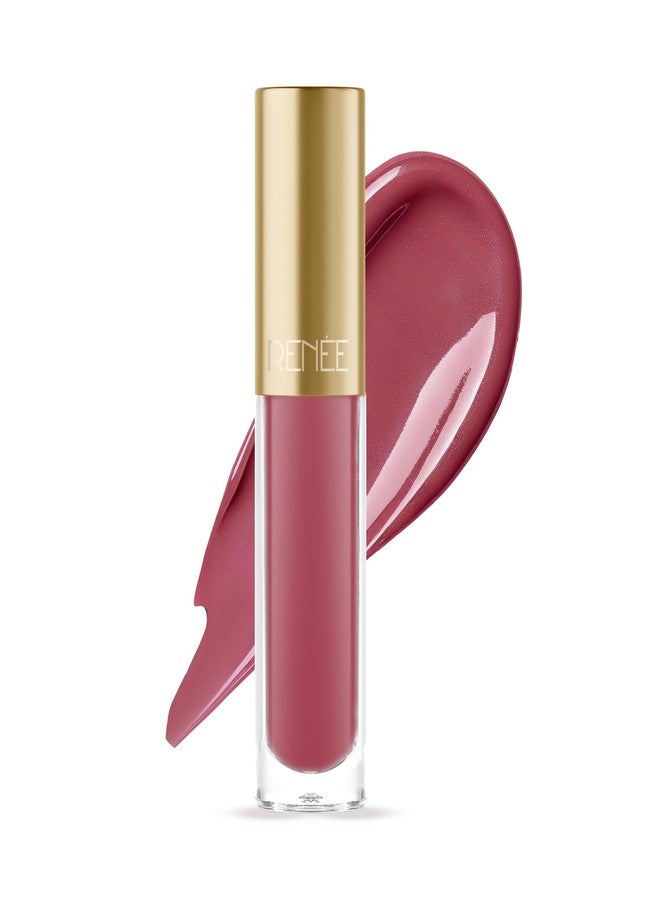 RENEE H2O Hydrating Liquid Lipstick - Mauve Ocean, Hydrating, Lightweight | Natural Lip Like Look | Glossy finish | Hyaluronic Acid, Peptides & Vitamin E Infused | 4 ml - Image 2