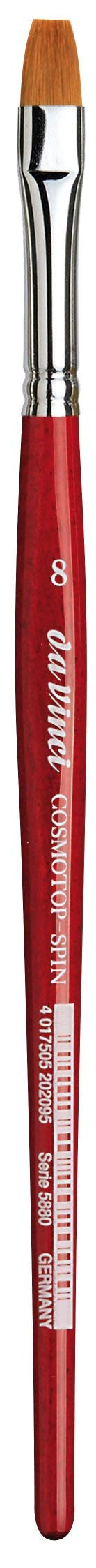 da Vinci Brushes da Vinci Watercolor Series VarioTip Paint Brush, Flat Synthetic, Size 8 (1381-8) - Image 1