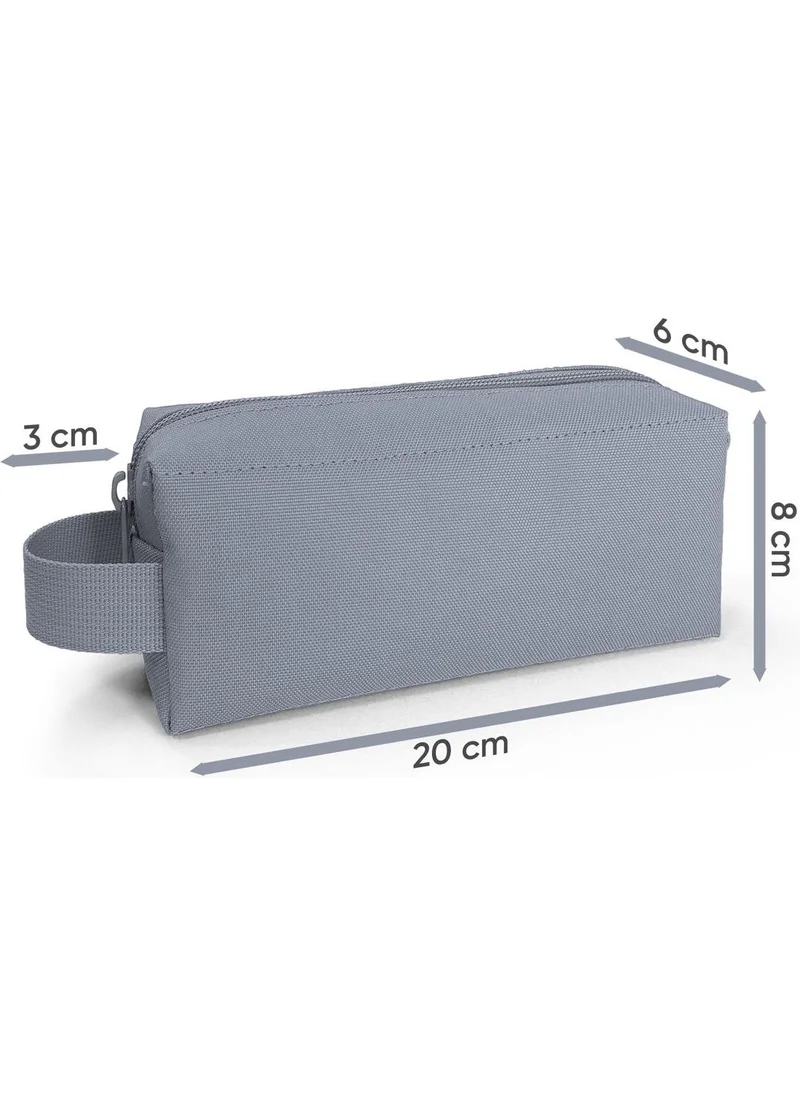 كورال هاي Kids Black Gray Gamer Patterned Pencil Bag 22080