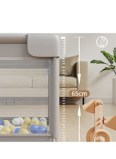 Beauenty Beauenty Playpen fance for Toddlers, Extra Large Baby Playard with Gate, 150 * 180 cm Infant Safety Activity Center, Sturdy Playpen with Anti-Slip Base, Children's Fences Packable & Portable  - Image 2