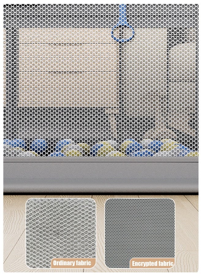 Beauenty - Beauenty Playpen fance for Toddlers, Extra Large Baby Playard with Gate, 150 * 180 cm Infant Safety Activity Center, Sturdy Playpen with Anti-Slip Base, Children's Fences Packable & Portable - Image 1