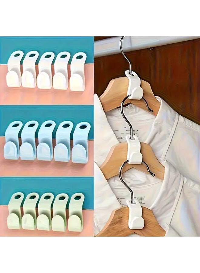 20 Pcs White Wall Mounted Plastic Hangers Space Saving Durable Hooks For Home Kitchen Organization - Image 2